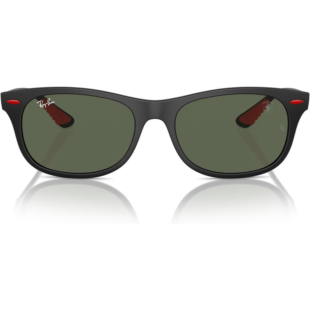 Ray-Ban RB4607M Gafas de sol cuadradas Scuderia Ferrari | Matte Black / Dark Grey / Red