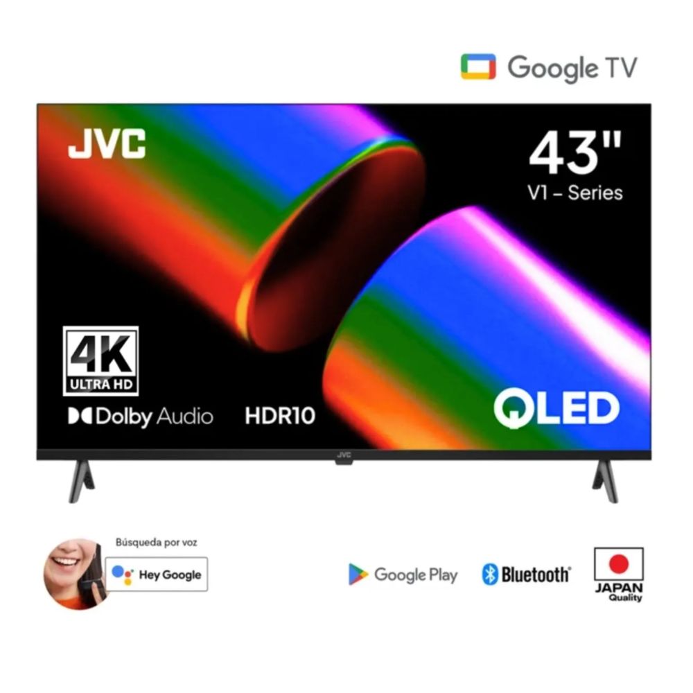 Televisor JVC 43'' QLED GOOGLE TV LT-43KB758