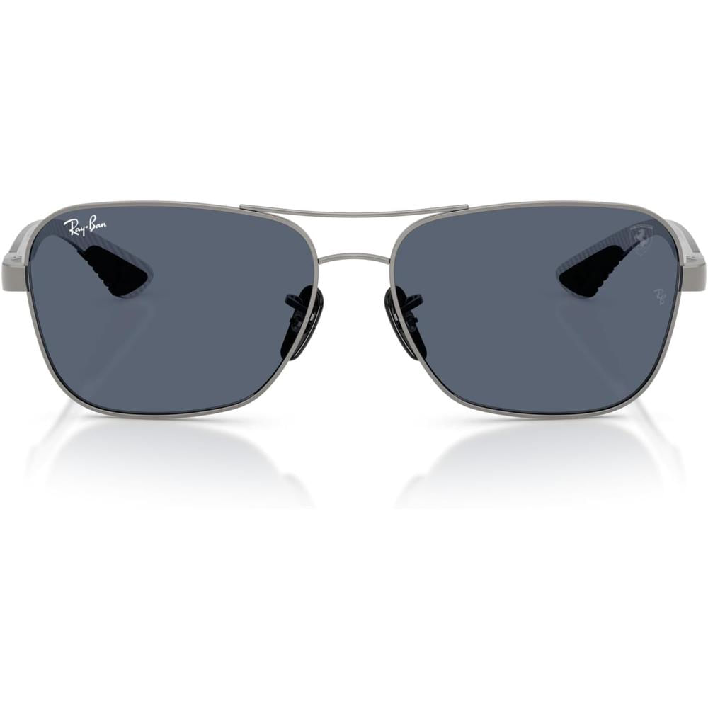 Ray-Ban RB8336M Gafas de sol cuadradas unisex Scuderia Ferrari | Black / Demo Lens