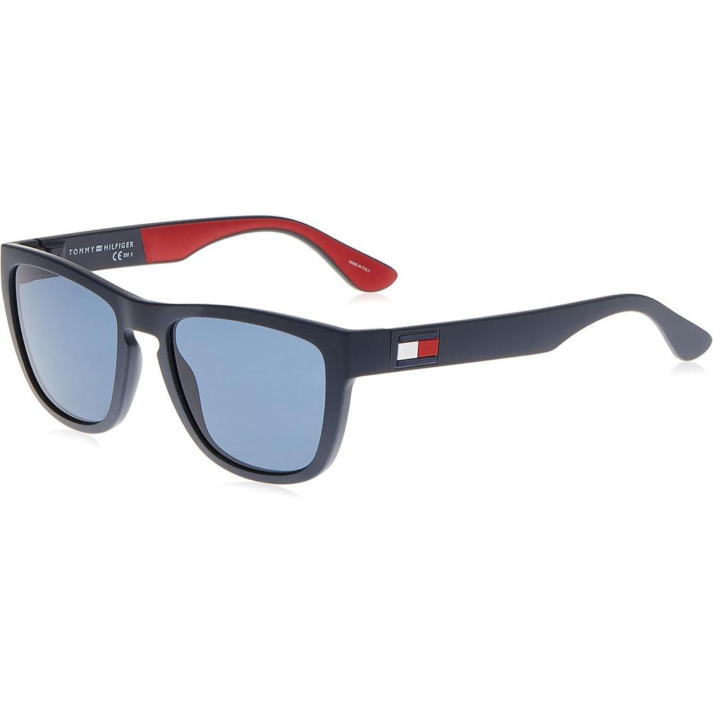 Tommy Hilfiger TH1557/S Gafas de sol cuadradas para hombre | Blue & Red & White