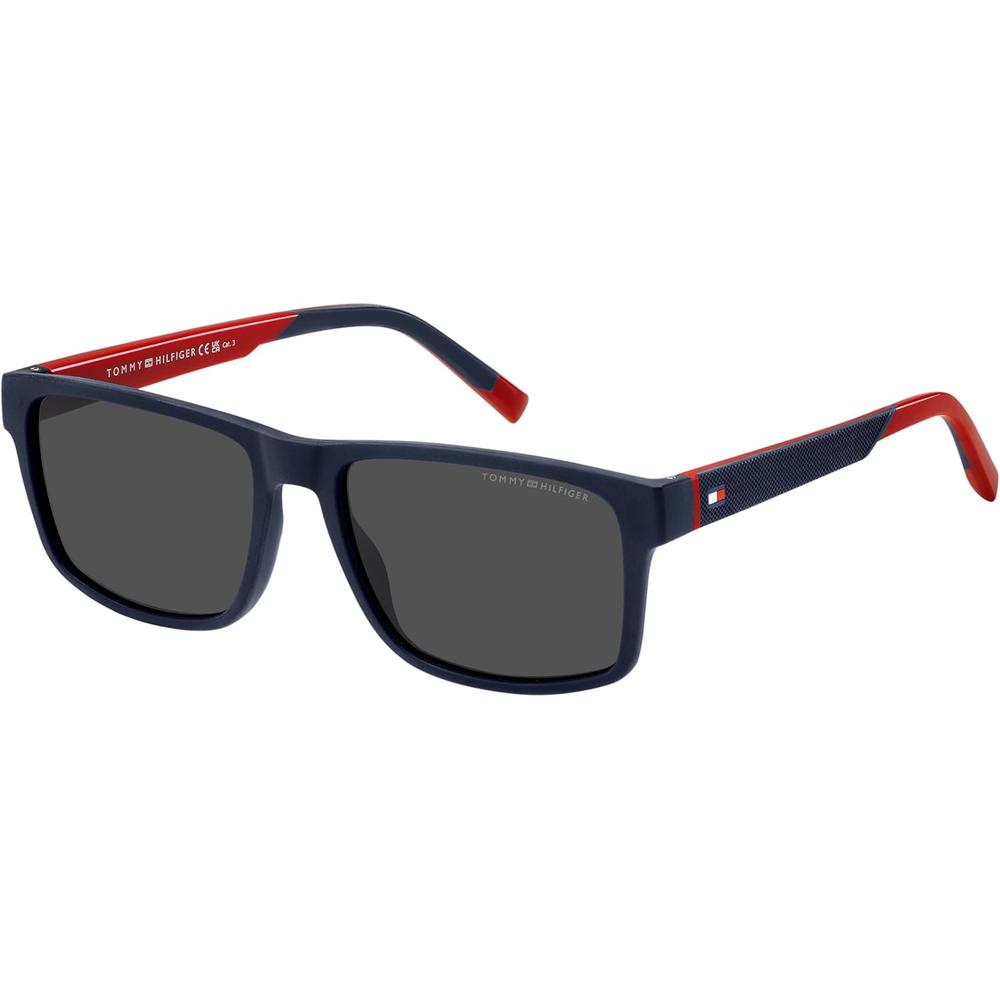 Tommy Hilfiger Gafas de sol casuales para hombre | Blue Red