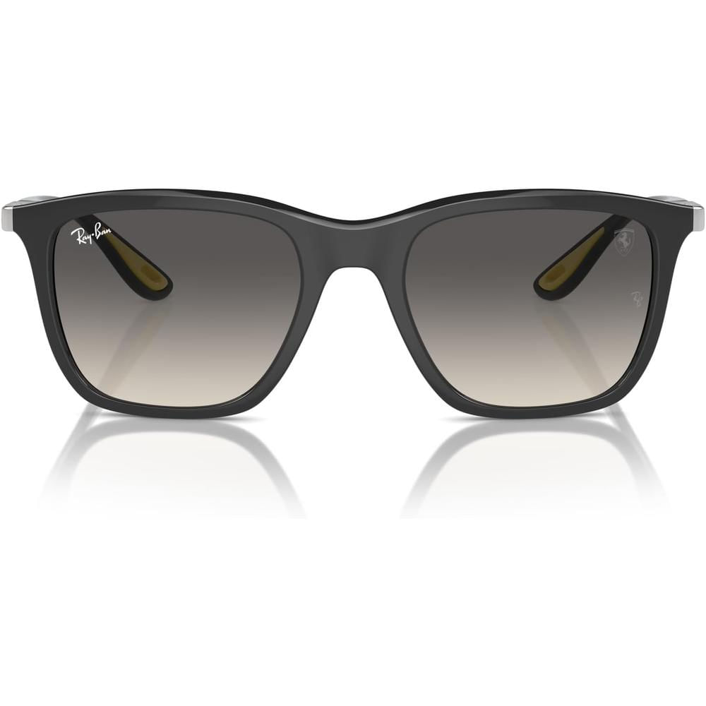 Ray-Ban RB4433M Gafas de sol cuadradas unisex Scuderia Ferrari | Matte Green / Grey Mirrored Silver