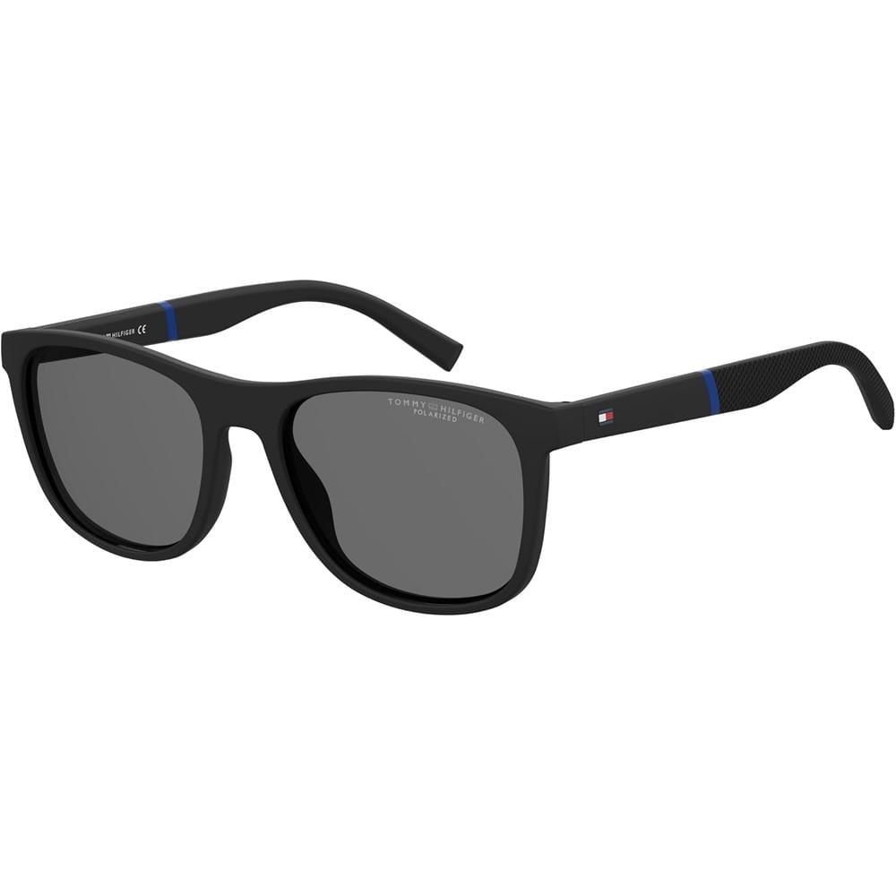 Tommy Hilfiger Gafas de sol para hombre | Matte Black / Grey II