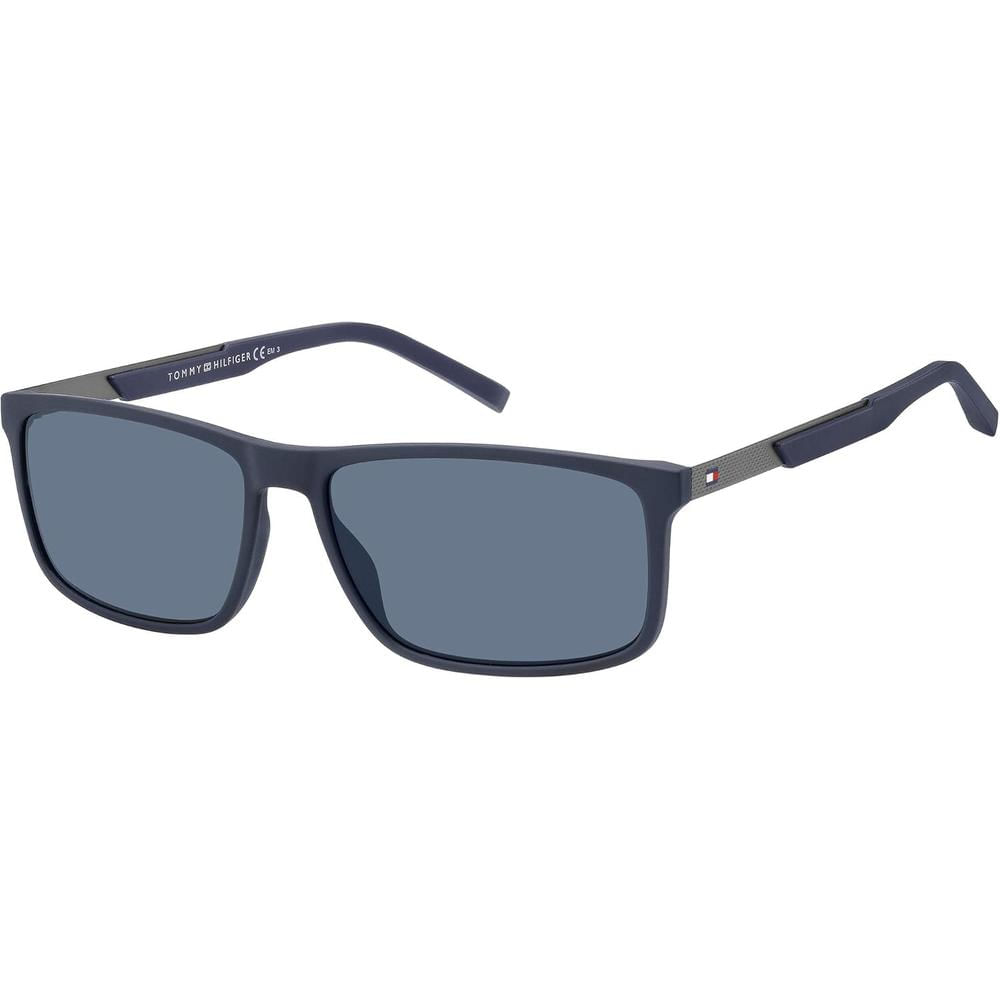 Tommy Hilfiger Gafas de sol para hombre | Blue in Matt / Ruthenium Matt