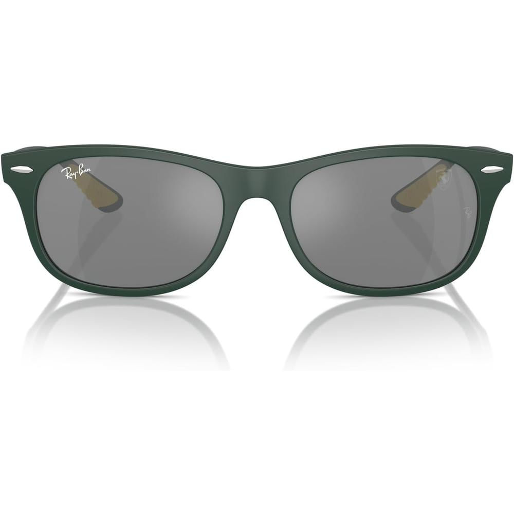 Ray-Ban RB4607M Gafas de sol cuadradas unisex Scuderia Ferrari | Black / Purple Mirrored Silver