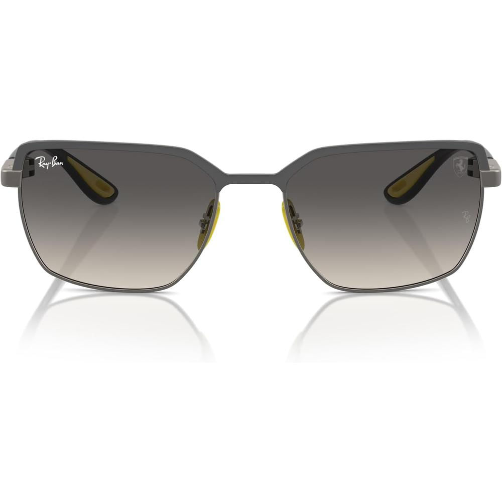 Ray-Ban RB3743M Gafas de sol cuadradas unisex Scuderia Ferrari | Black / Dark Grey