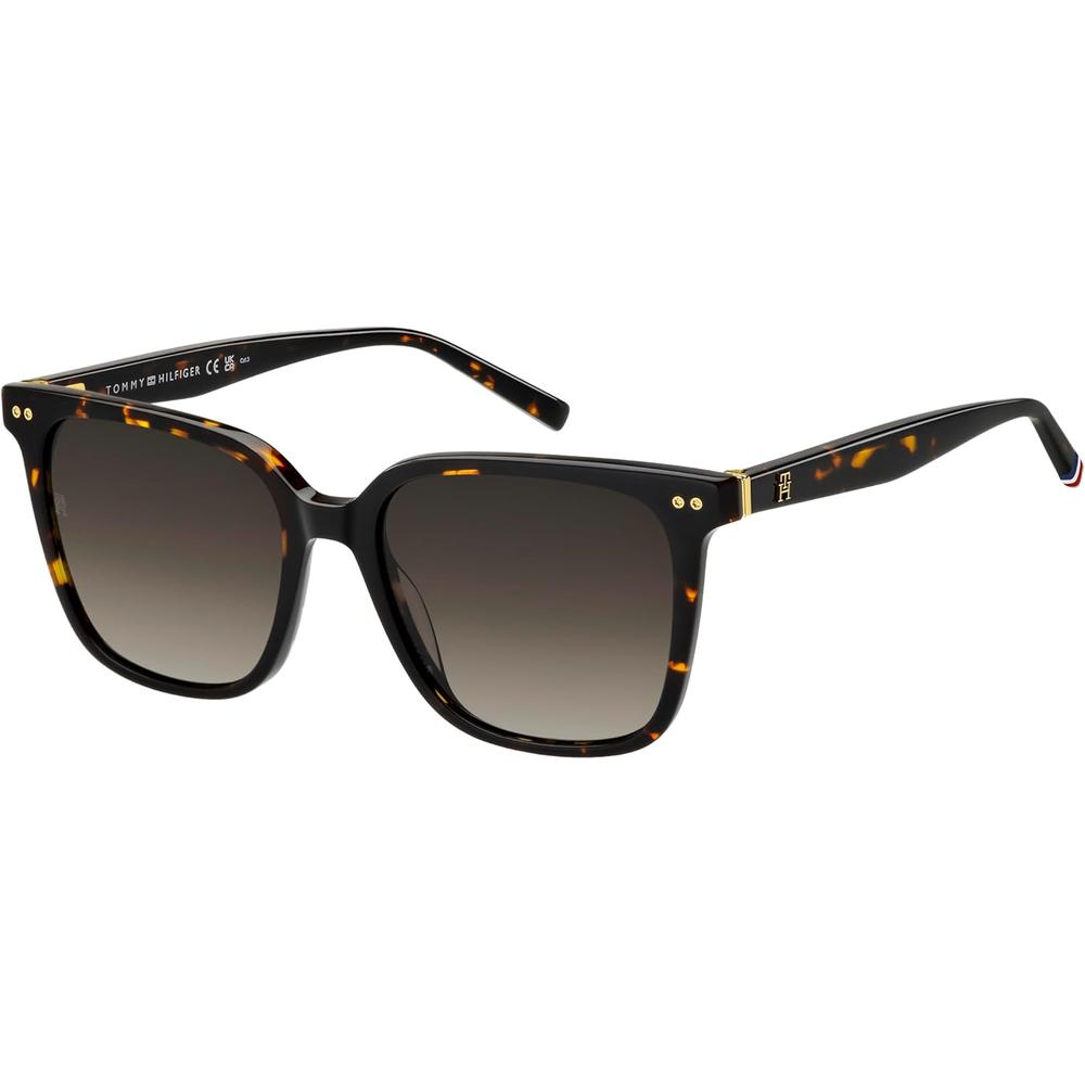 Tommy Hilfiger Gafas de sol rectangulares clásicas para hombre I