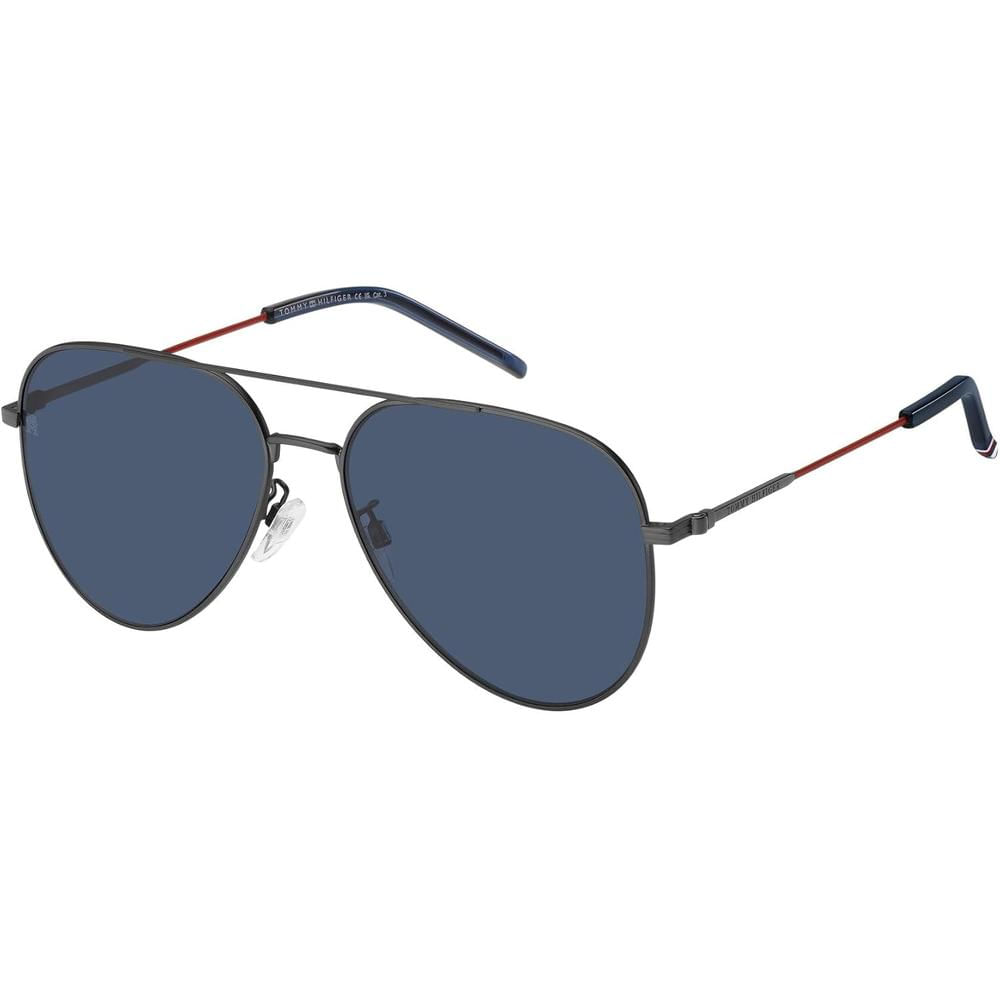 Tommy Hilfiger Gafas de sol para hombre | Matte Dark Ruthenium