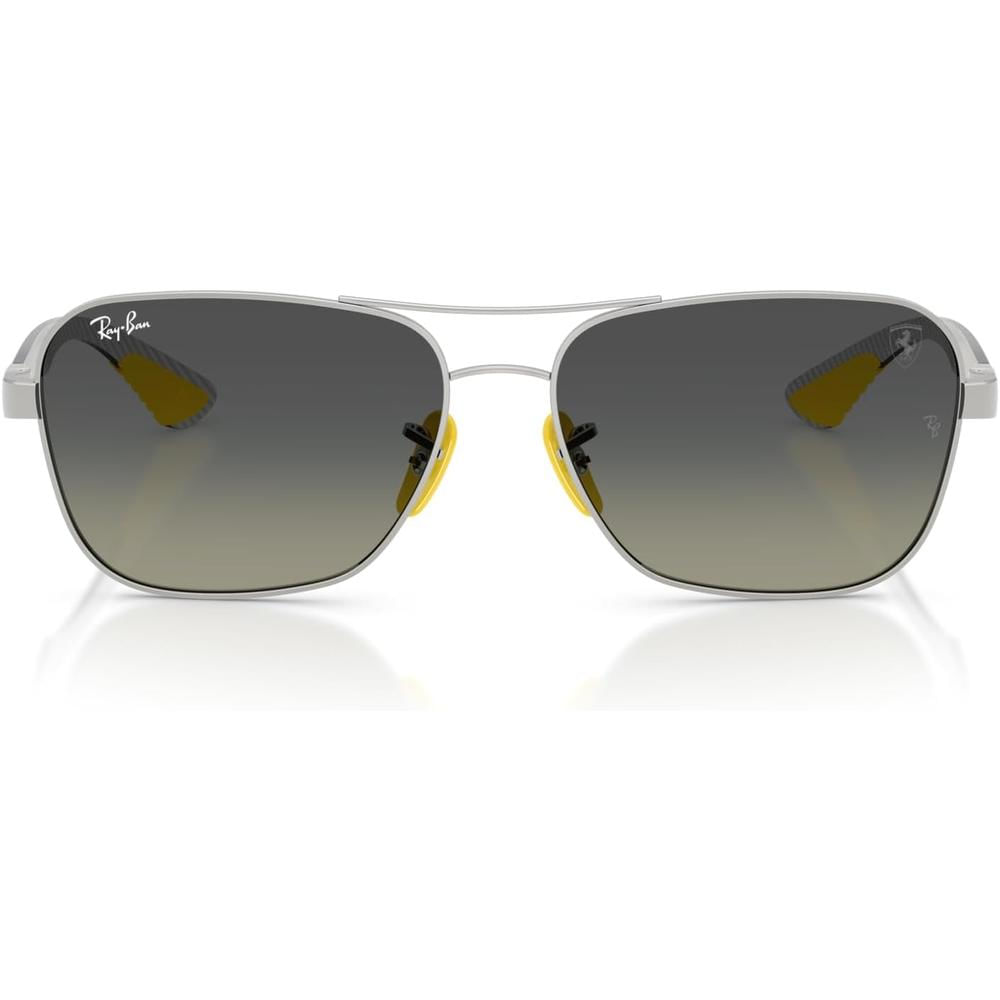 Ray-Ban RB8336M Gafas de sol cuadradas unisex Scuderia Ferrari | Grey Havana / Demo Lens