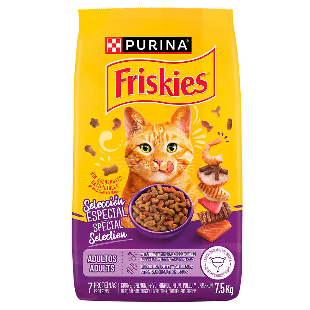 Alimento Seco para Gatos FRISKIES Adultos Selección Especial Bolsa 7.5 Kg Alimento Seco para Gatos FRISKIES Adultos Selección Especial Bolsa 7.5 Kg