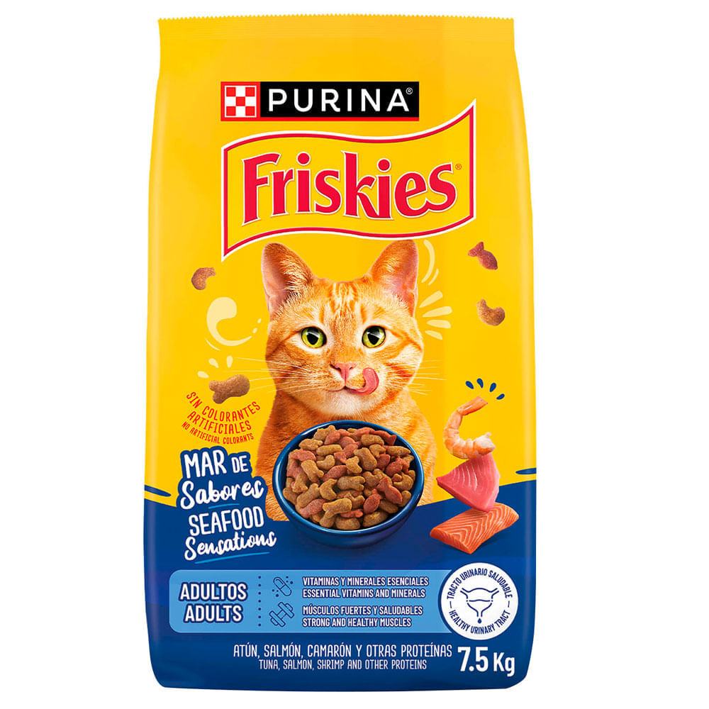 Alimento Seco para Gatos FRISKIES Adultos Mar de Sabores de 7.5 kg Alimento Seco para Gatos FRISKIES Adultos Mar de Sabores de 7.5 kg