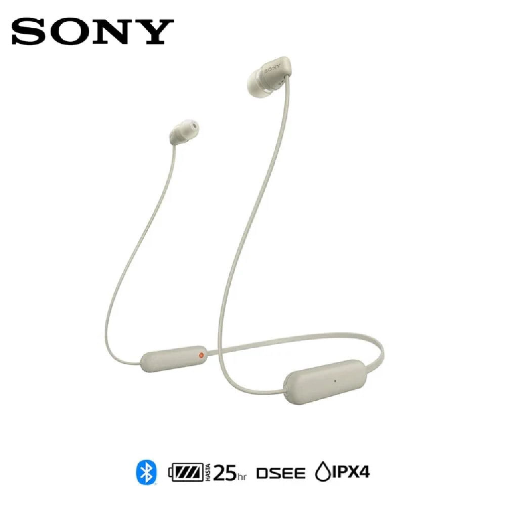 Audífono In Ear Bluetooth Sony WI-C100BZ UC Blanco