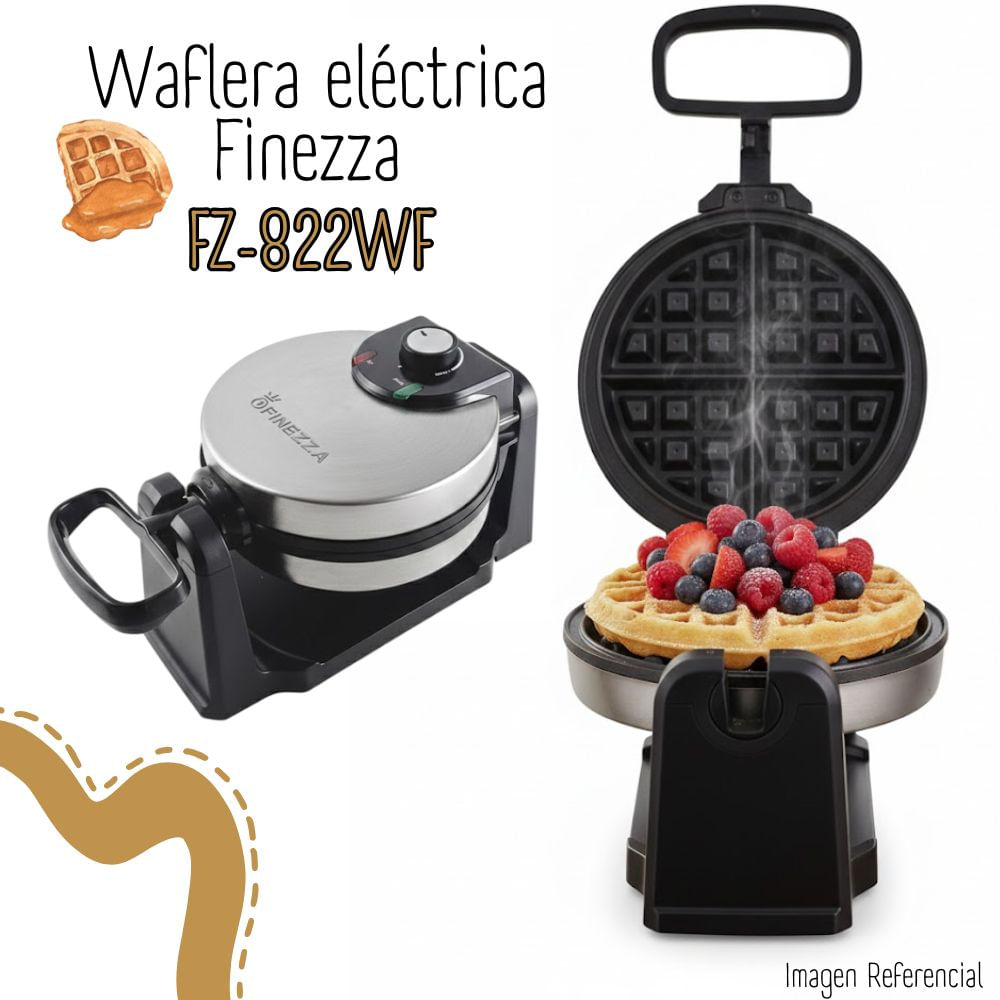 WAFLERA ELÉCTRICA GIRATORIA FINEZZA FZ-822WF