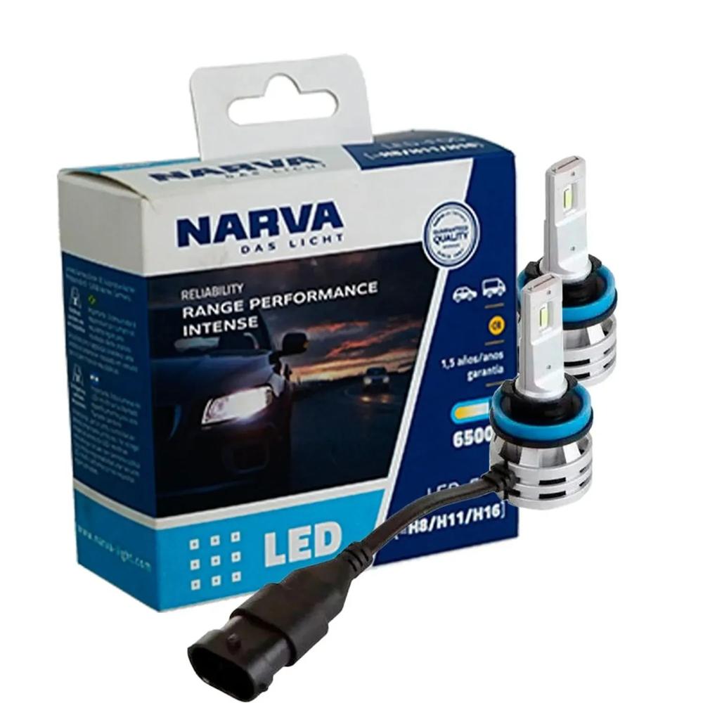 Foco Narva Led Blanca H11 H8 H16 12v 24v 20w 6500k Lúmenes