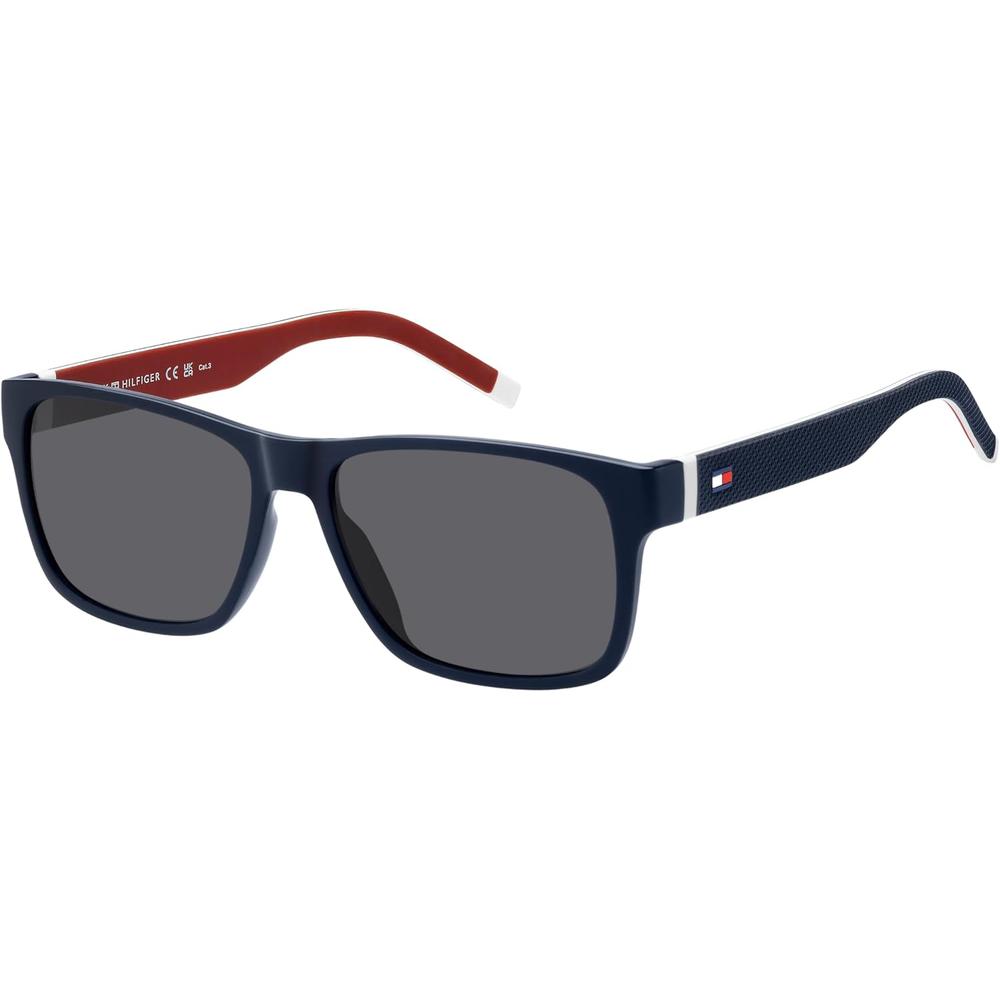 Tommy Hilfiger Gafas de sol clásicas para hombre | Matte Blue