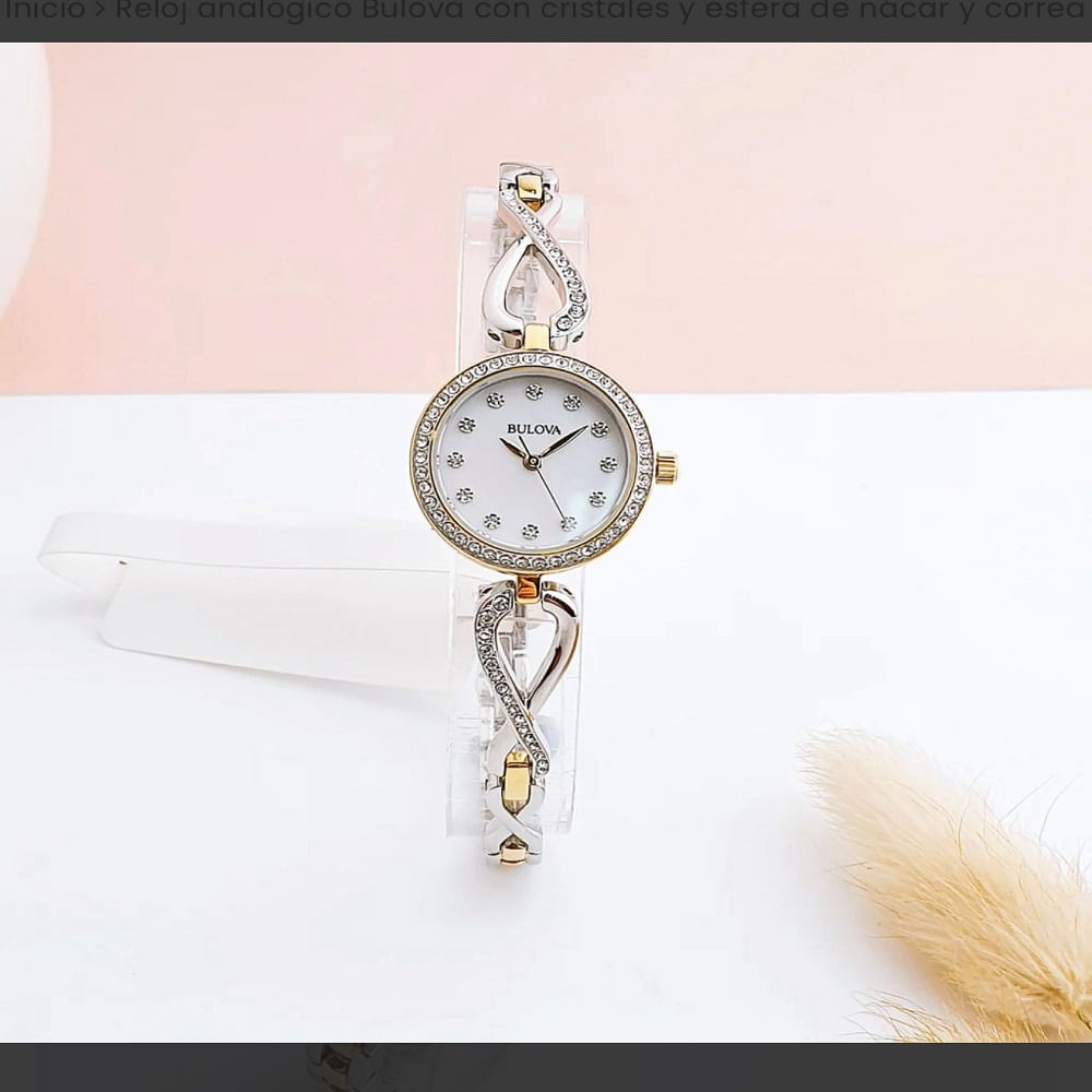 RELOJ BULOVA DORADO ACERO INOXIDABLE EN ST COLLAR