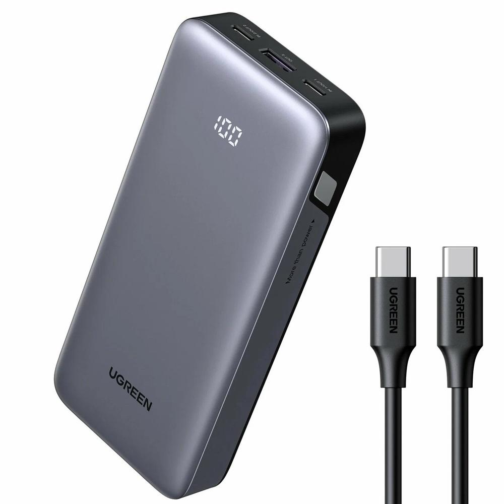 Power Bank 10000mAh 30W USB-C Carga Rápida Cable Ugreen PB535 - 55994