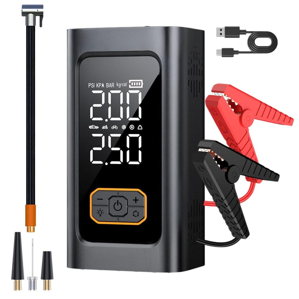 Arrancador de Baterias Portátil con Inflador, Luz  y Power