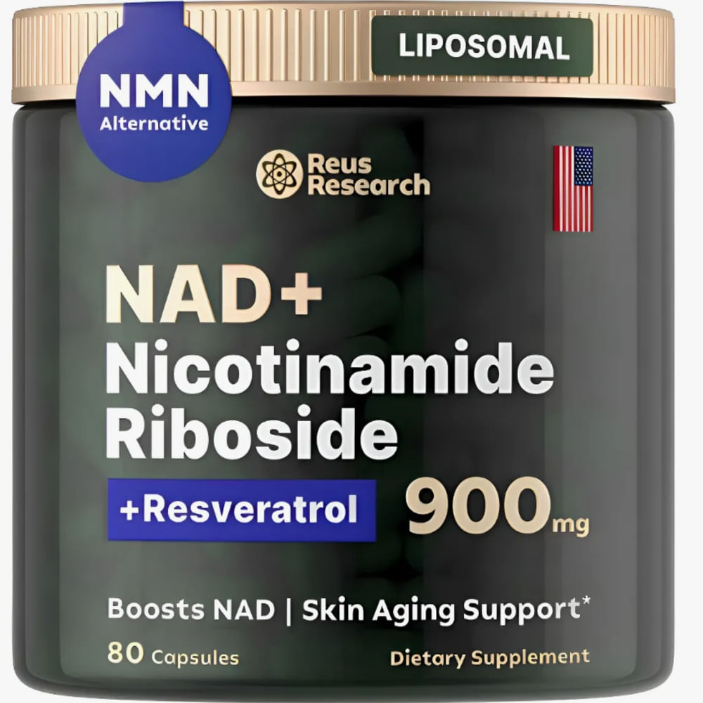 Reus Research NAD+ 900mg + Resveratrol | Vitalidad, Energía y Envejecimiento Saludable