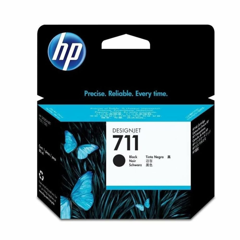 Cartucho de Tinta HP DesignJet 711 Negro de 80 ml