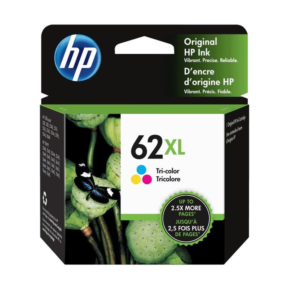 Cartucho de Tinta HP 62XL Tricolor Original