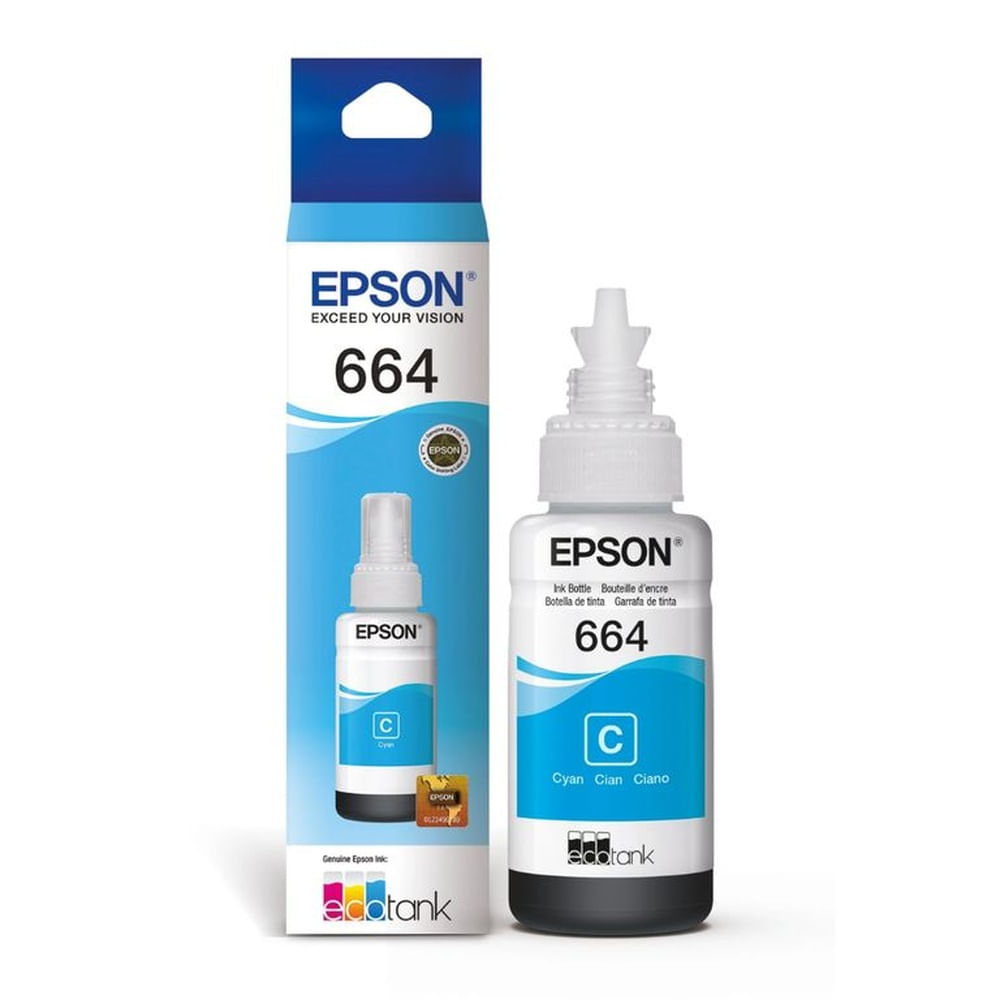TINTA EPSON 664 CYAN  BOTELLA 70 ML