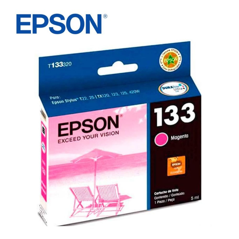 Cartucho de Tinta Epson 133 Magenta original