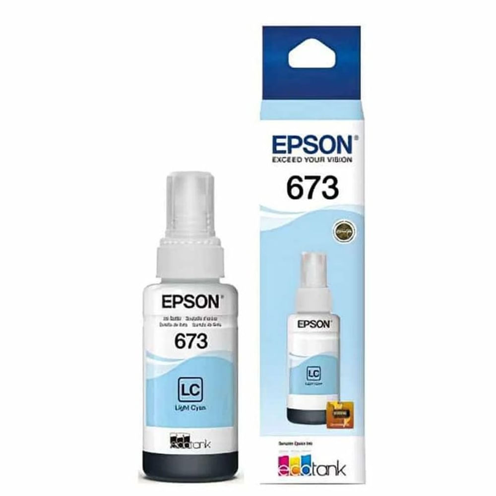 Botella de Tinta Epson 673 Cyan Light