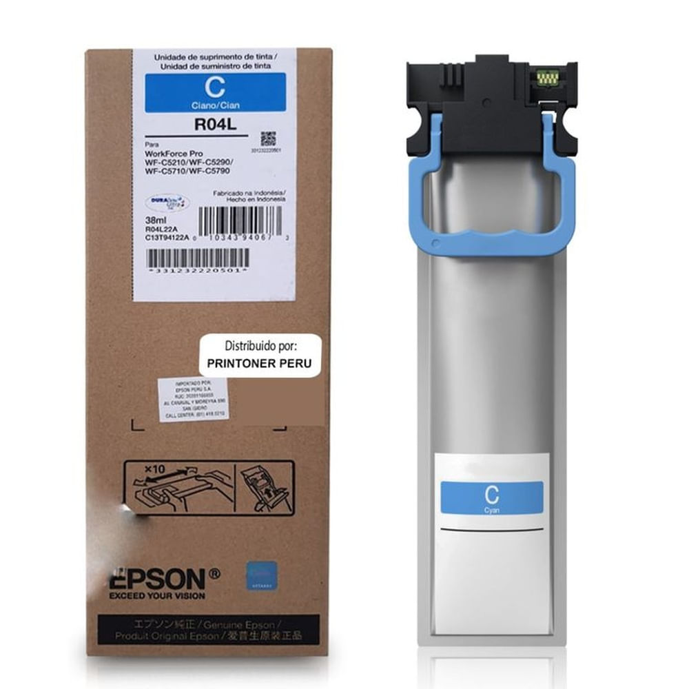 Tinta Epson R04 Cian - 38ml