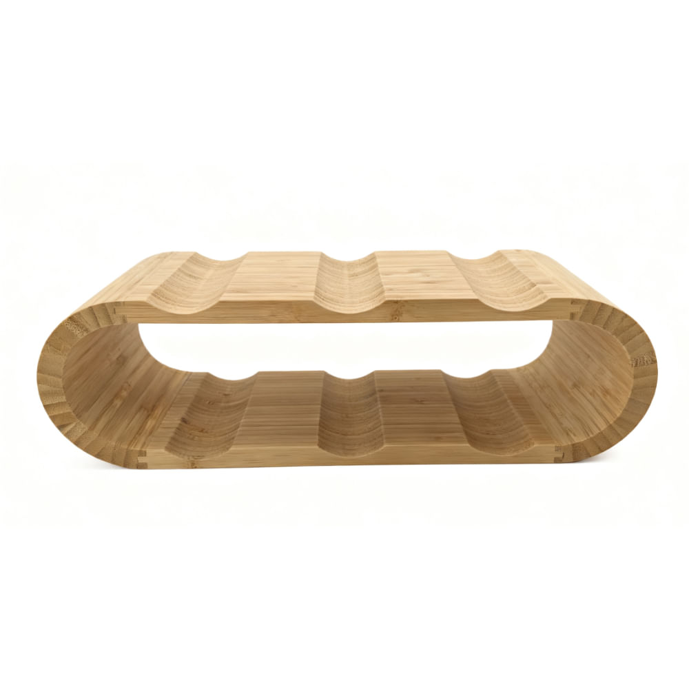 Rack Botellas Vino Bamboo 37.5 X 16 X 12 Cm