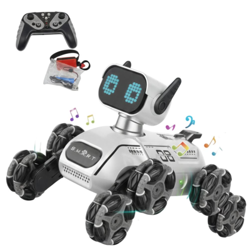 Perro Robot 8 Llantas Maniobras Control Remoto para Niños Perro Robot 8 Llantas Maniobras Control Remoto para Niños