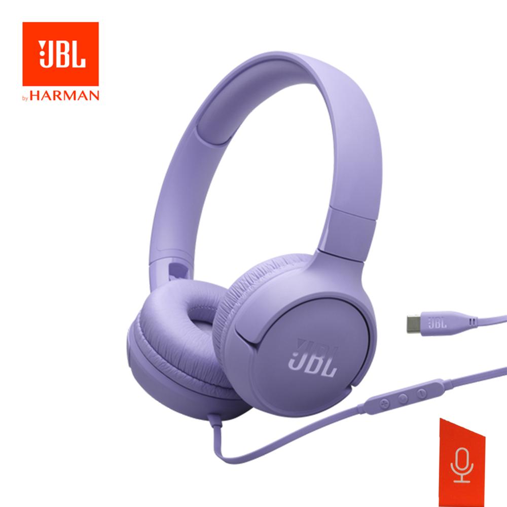 Audífono JBL Tune 520C USB-C On-Ear Pure Bass Purpura