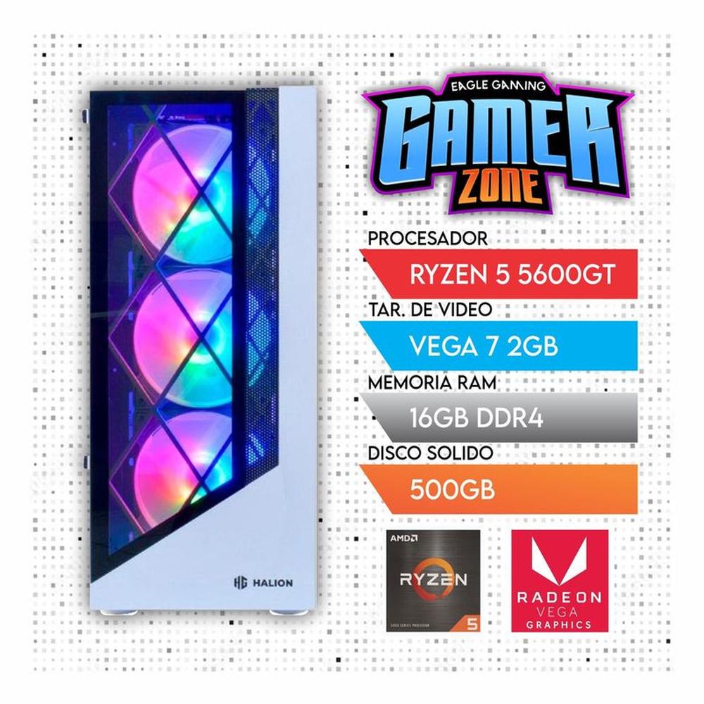 PC GAMER RYZEN 5 5600G RAM 16GB- SSD 5000GB- GRAFICA VEGA 7 2GB PC GAMER RYZEN 5 5600G RAM 16GB- SSD 5000GB- GRAFICA VEGA 7 2GB