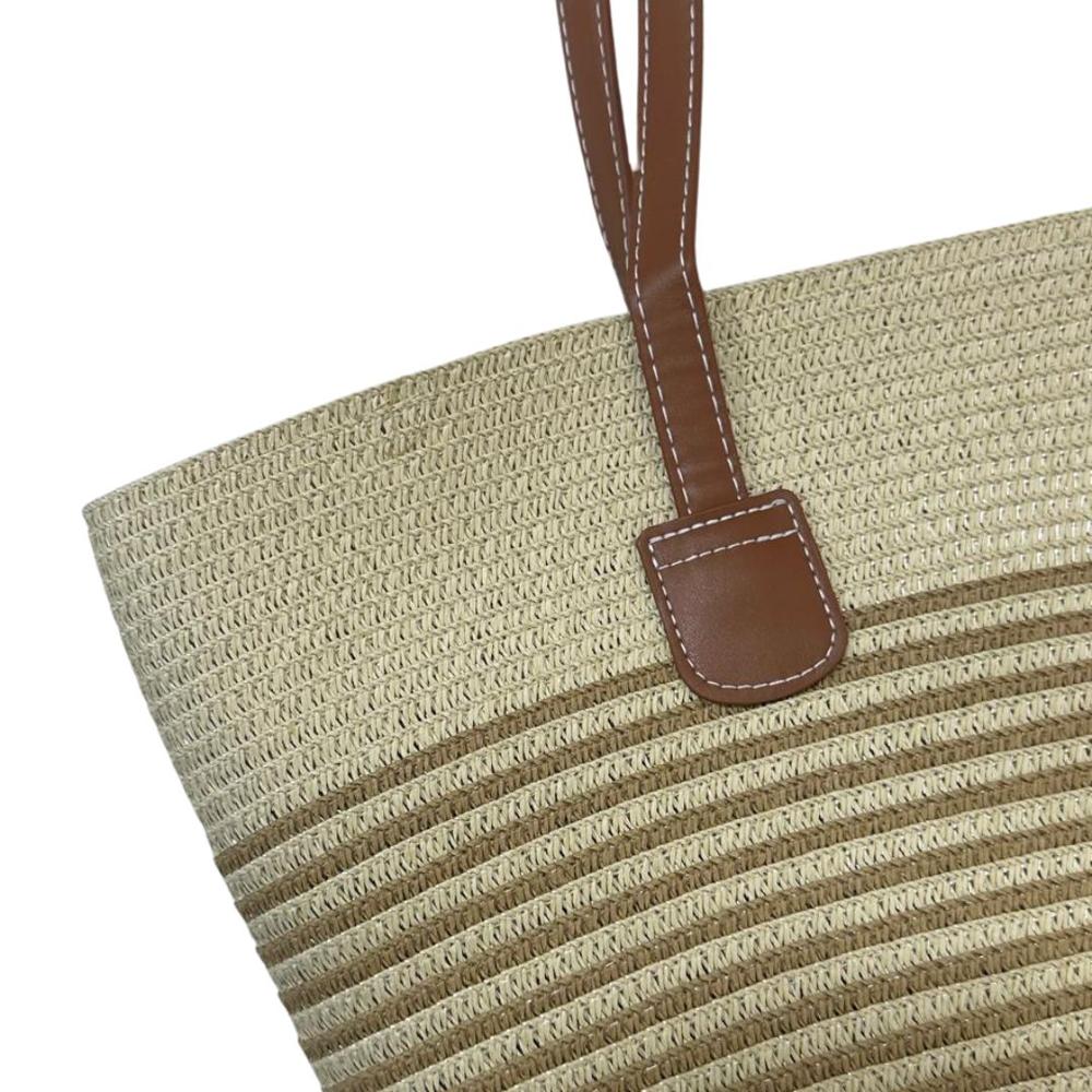 Cartera de Paja Tejida Estilo Veraniego
