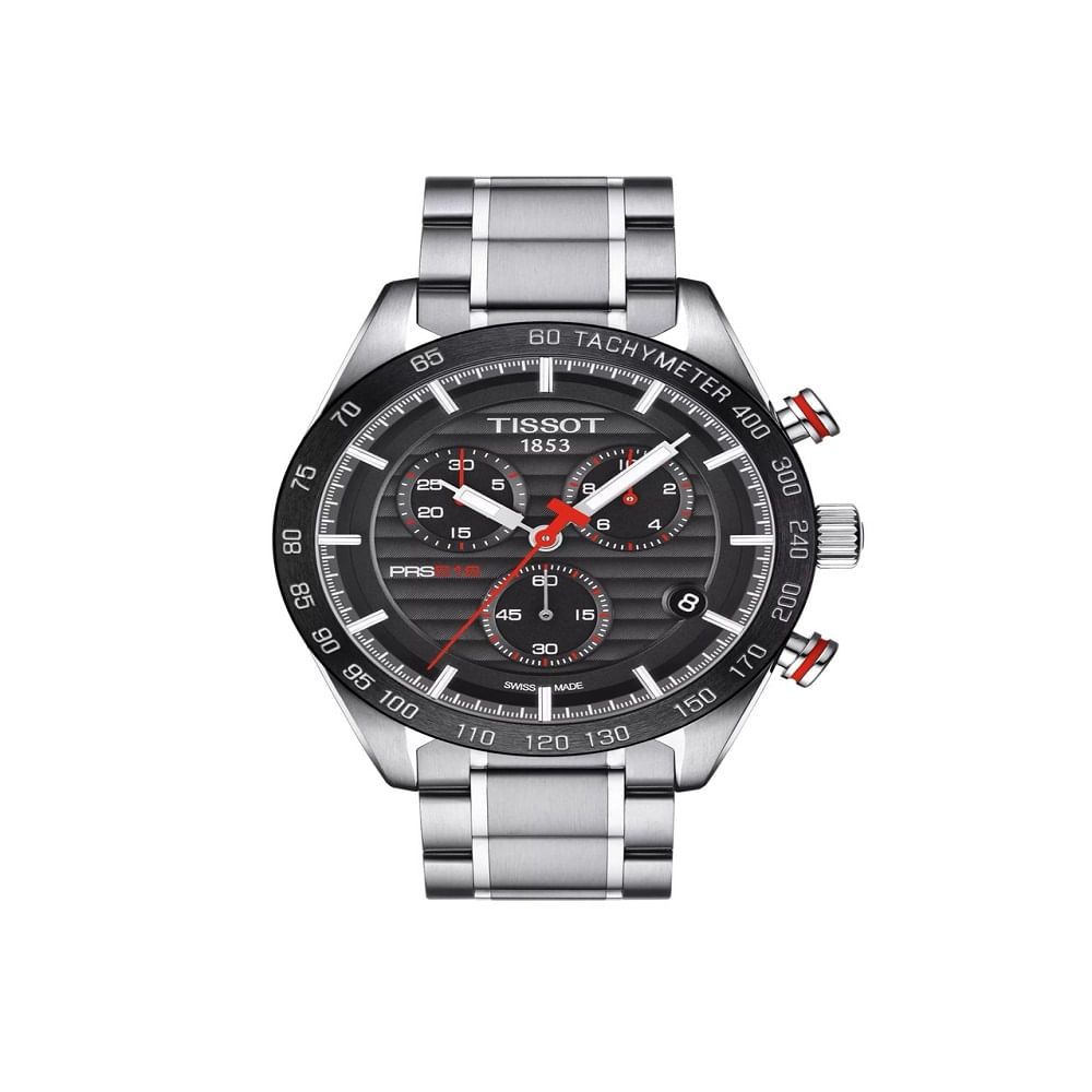 TISSOT SPORT PRS516 CHRONOGRAFO BISEL CERAMICA CORREA ACERO