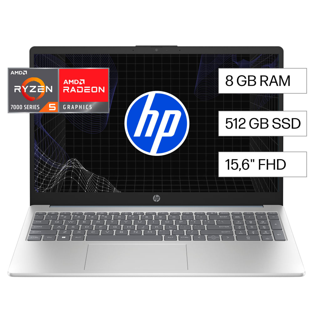 Laptop HP 15-fc0071la AMD Ryzen 5 8GB 512 GB SS 15.6"" FHD