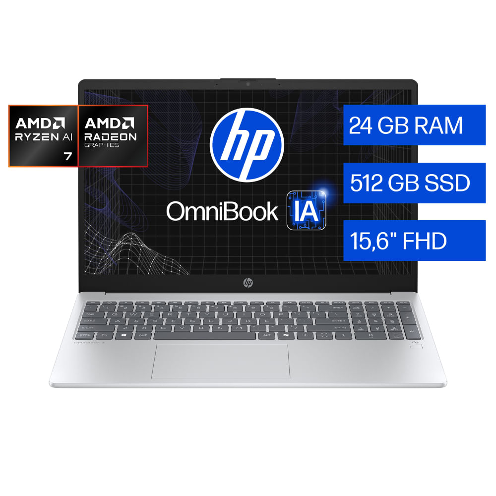 Laptop HP OmniBook 3 NGAI 15-FN0072LA 15.6""