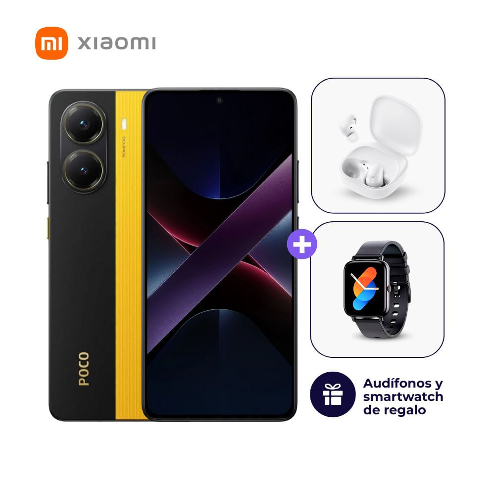 Xiaomi Poco X7 Pro 512GB 12GB Amarillo + Smartwatch + Audífonos