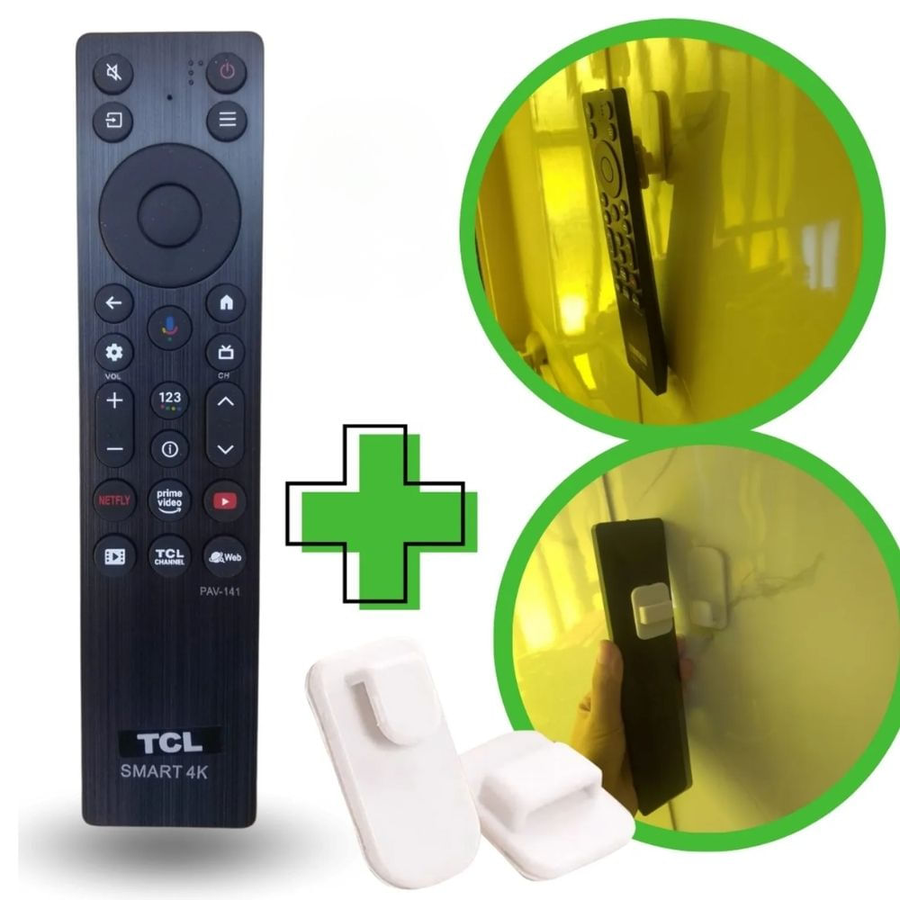 Control Remoto para Tcl Smart Modelo 2025 con Soporte