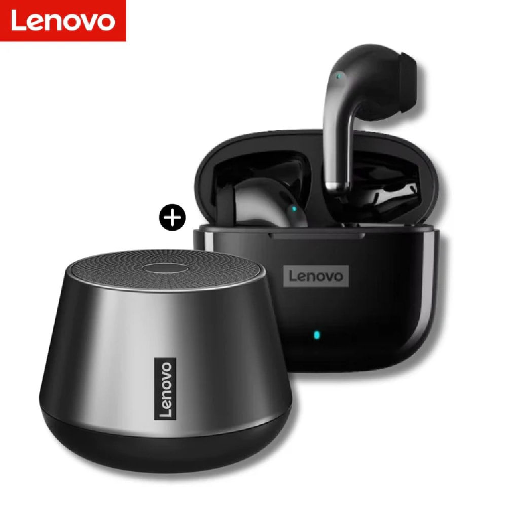 Audífonos bluetooth Lenovo LP40 Pro con Parlante Lenovo K3 Pro