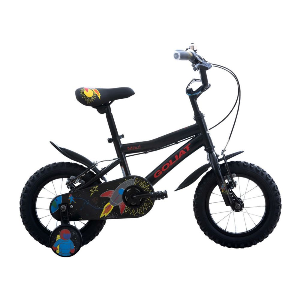 Bicicleta Aro 12 Goliat Para Niño Glt Maui Negro