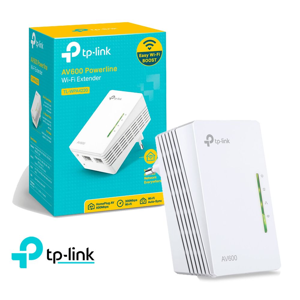 Extensor Powerline Tp-Link TL-Wpa4220 Wifi Av600 A 300Mbps Extensor Powerline Tp-Link TL-Wpa4220 Wifi Av600 A 300Mbps
