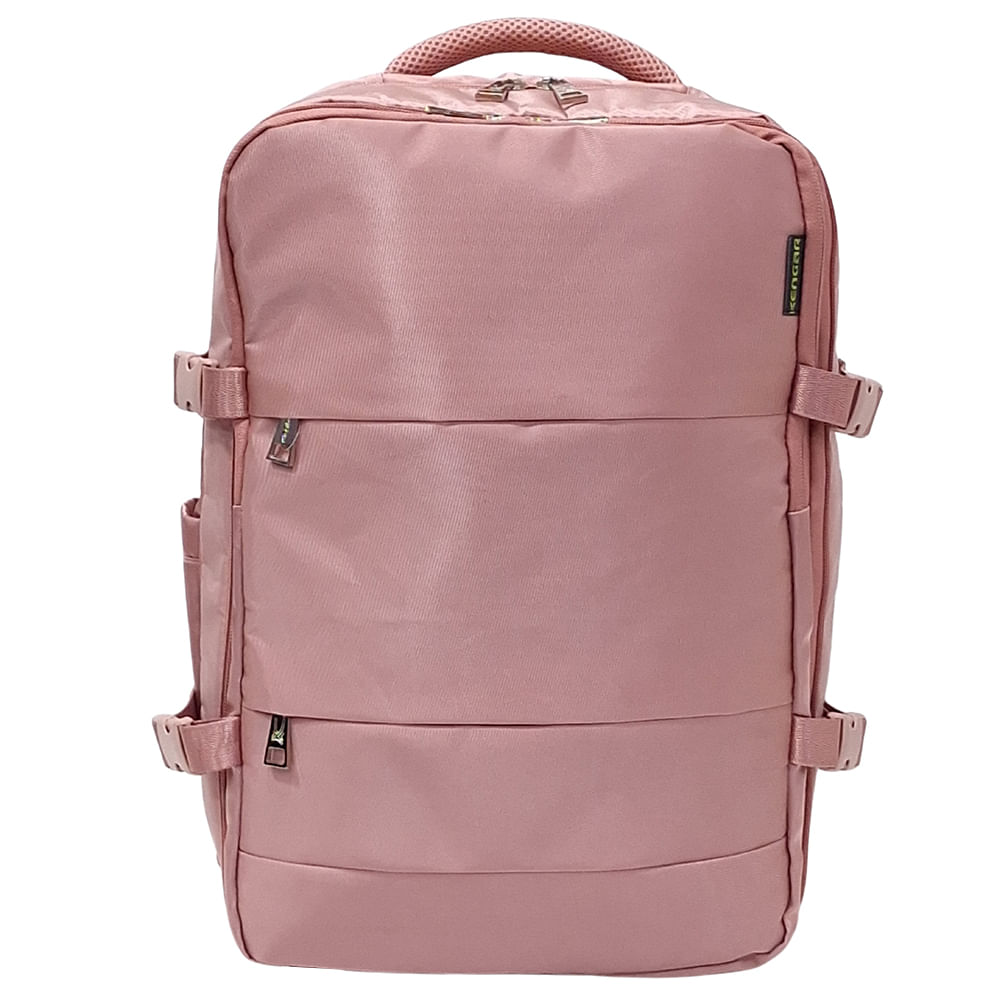 Mochila Viajera Kengar Modelo Travel - Melón Pastel