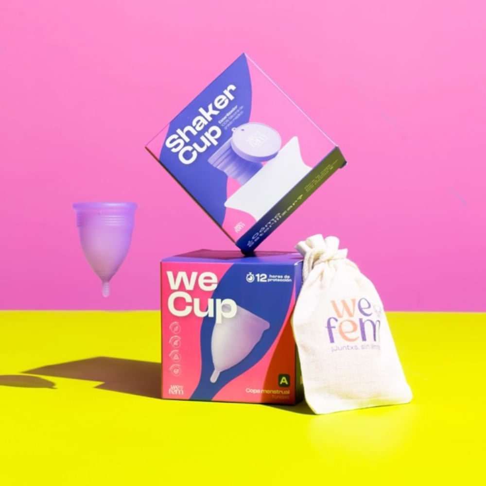 Copa Menstrual y Esterilizador weFem - Talla A Lila