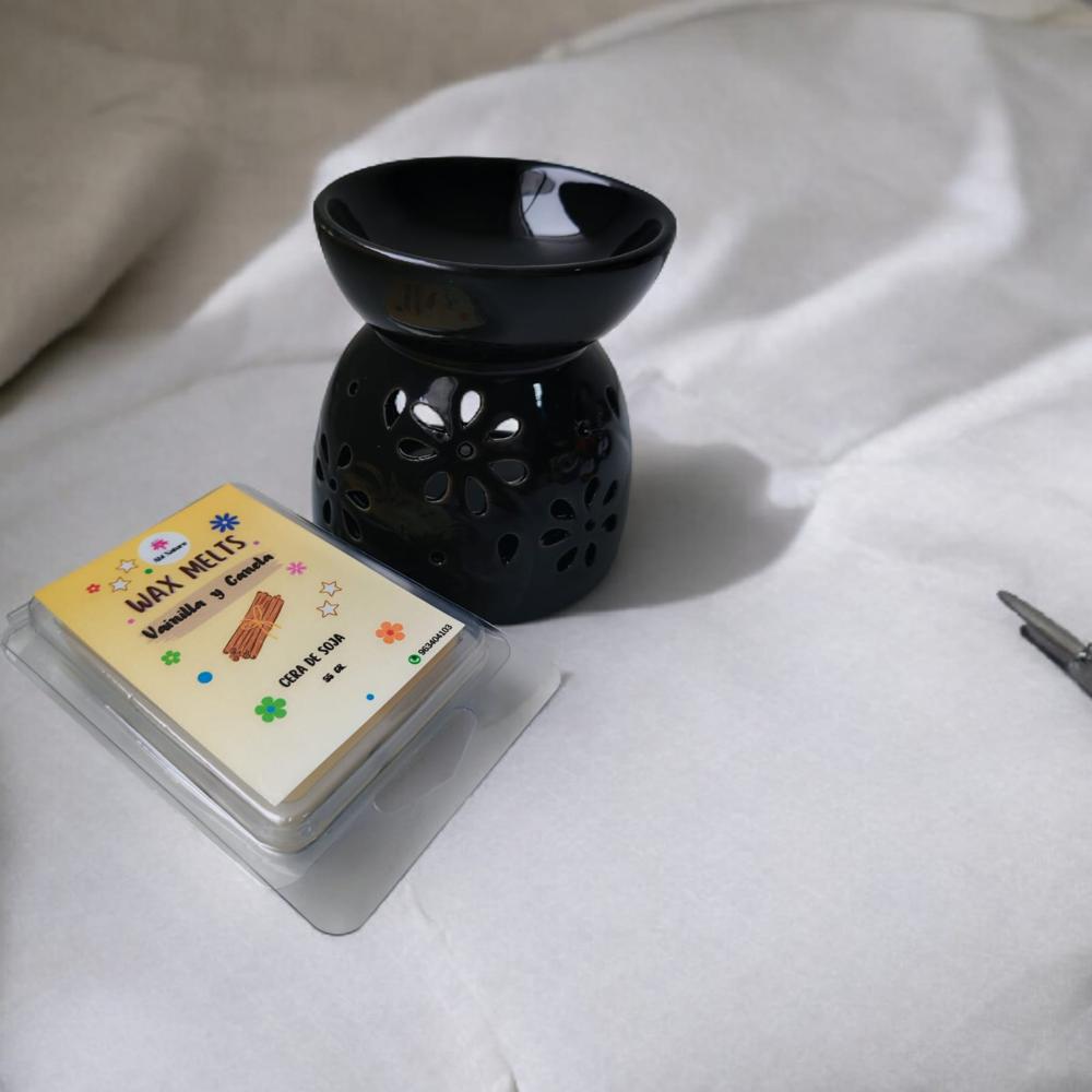 PACK WAX MELTS PERFUMADA MAS HORNITO QUEMADOR NEGRO II