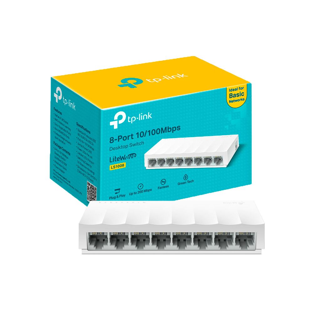 SwitchTp Link LS1008 de 8 Puertos 10 100Mbps Switch Tp-Link Ls1008 De 8 Puertos 10-100Mbps SwitchTp Link LS1008 de 8 Puertos 10 100Mbps Switch Tp-Link Ls1008 De 8 Puertos 10-100Mbps