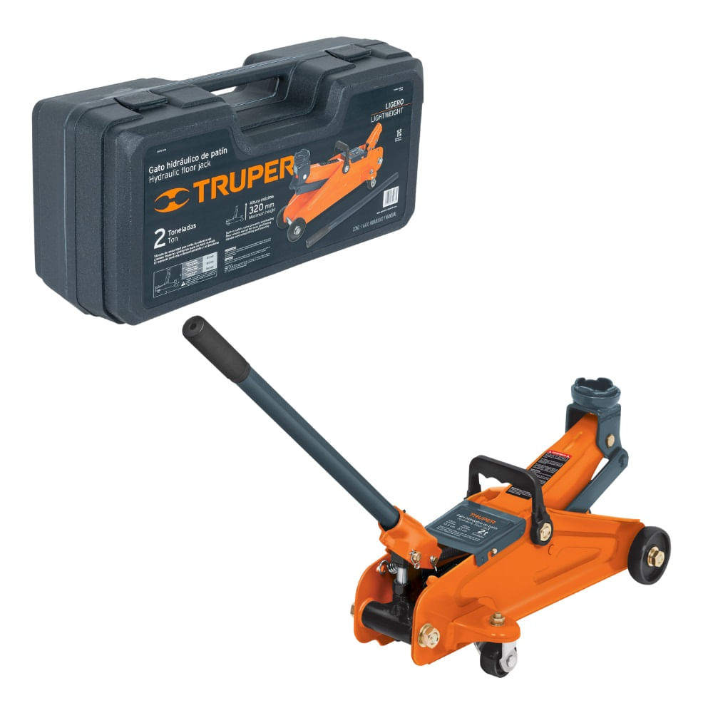 Gato Hidraulico De Patin 2 Toneladas Truper GAPA-2EM