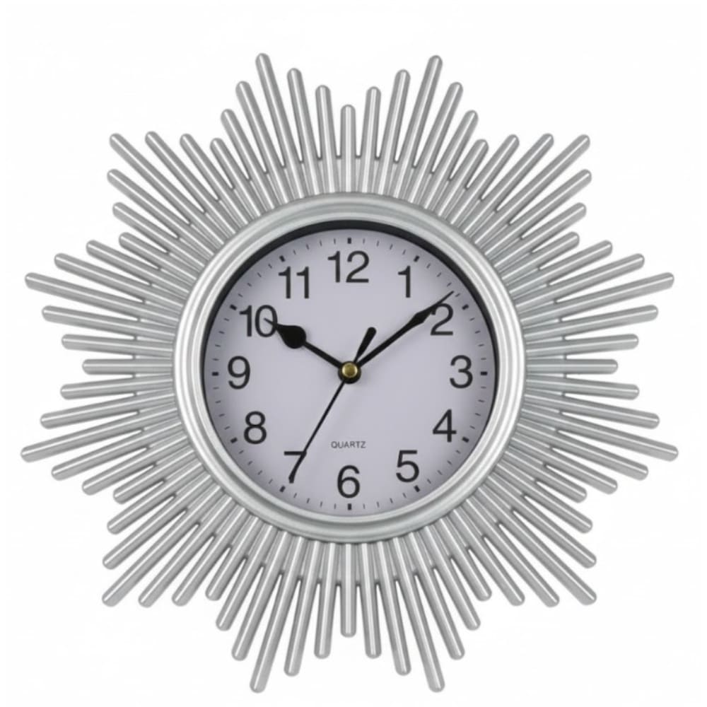 Reloj De Pared Nórdico Rayos De Sol Estrella Moderno