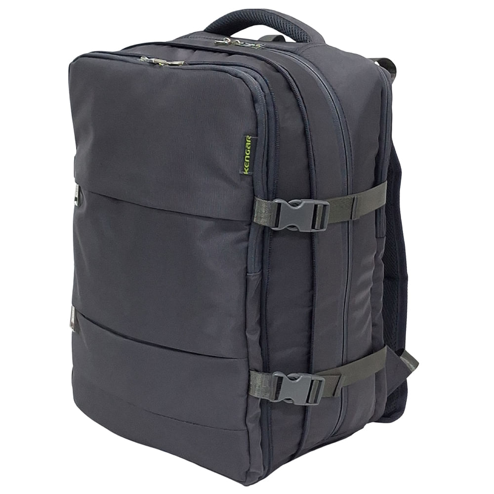 Mochila Viajera Kengar Modelo Travel - Plomo