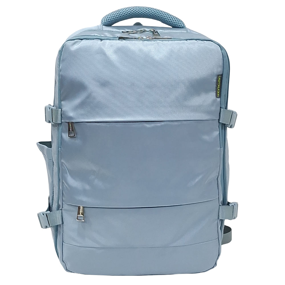 Mochila Viajera Kengar Modelo Travel - Verde Cemento